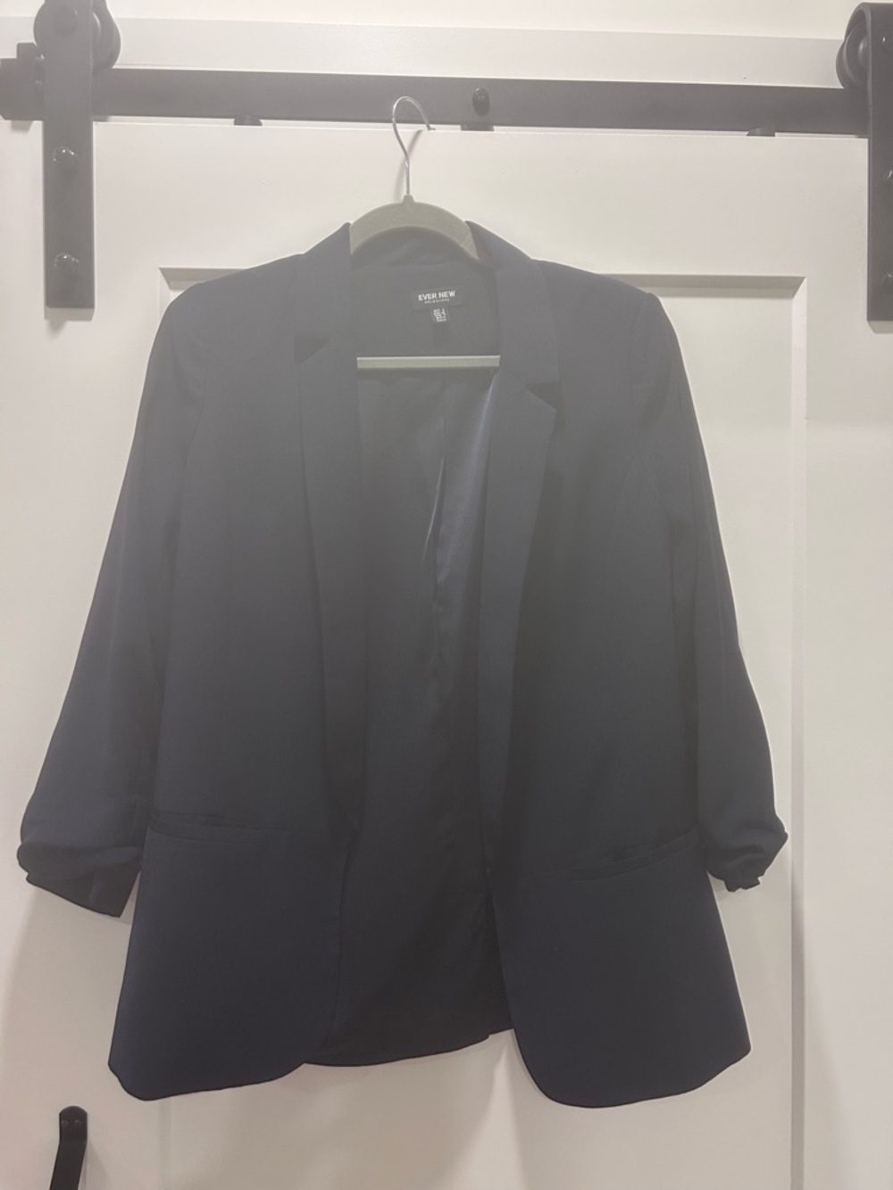 Ever New Navy Open-Front Blazer